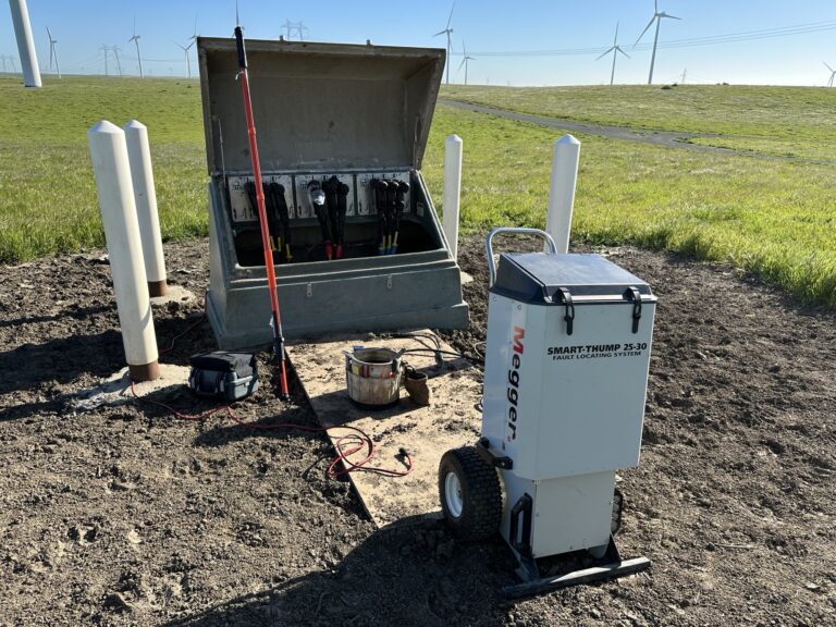 Advanced cable fault locating equipment used by ASAP Electric to ensure precise detection of electrical faults.