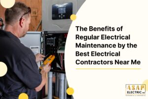 Electrician Performing Routine Maintenance Check