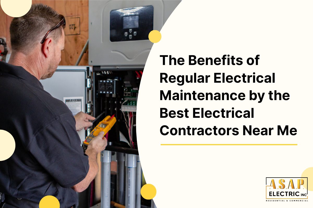 Electrician Performing Routine Maintenance Check