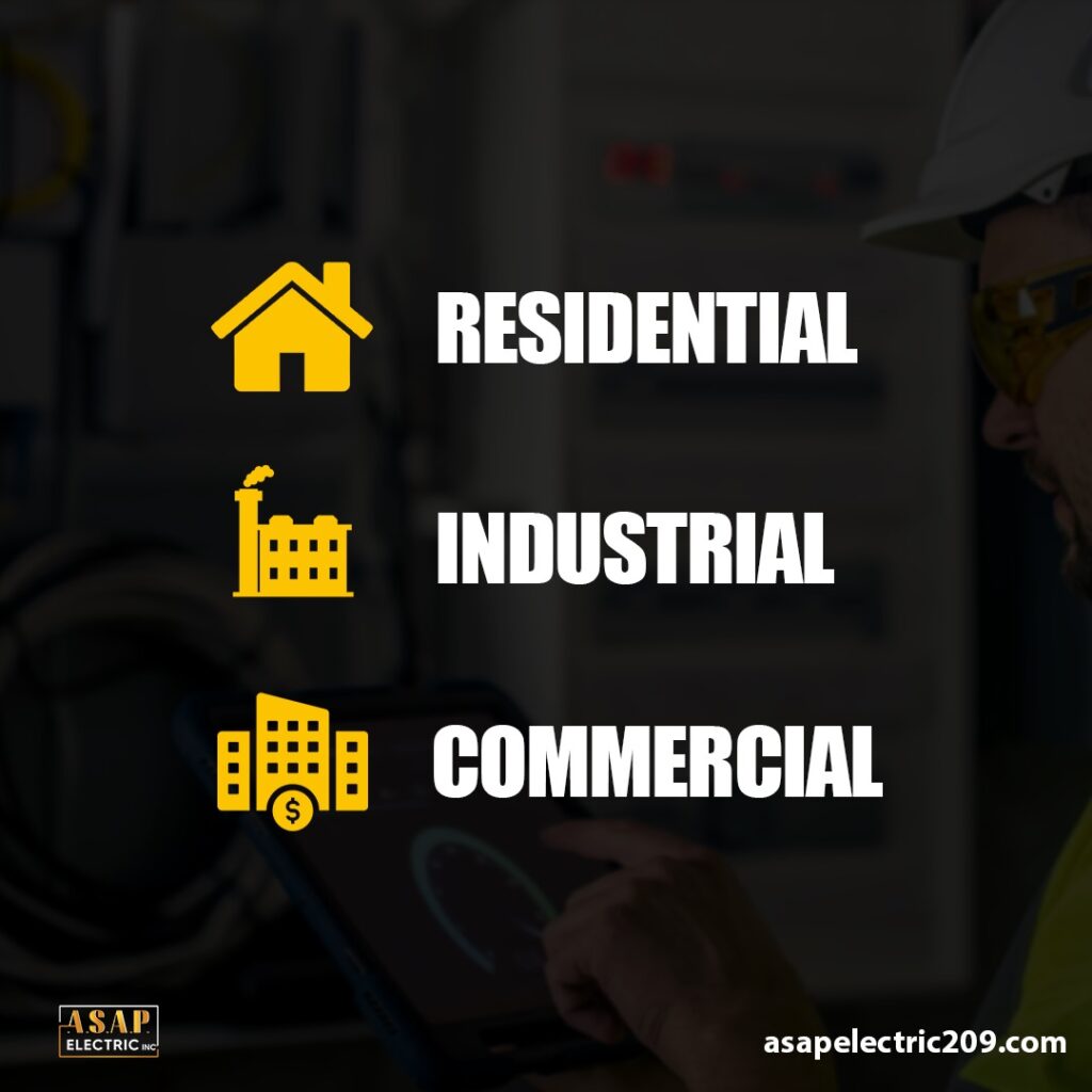 An ASAP Electric technician responding to an emergency call, arriving at a residential property in a fully equipped service van. The image emphasizes the prompt and professional service provided by ASAP Electric during electrical emergencies.