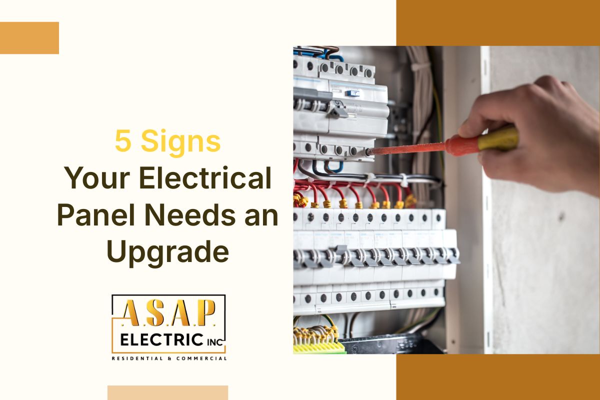 Licensed electrician conducting a safety inspection on a home’s electrical panel to assess its condition.