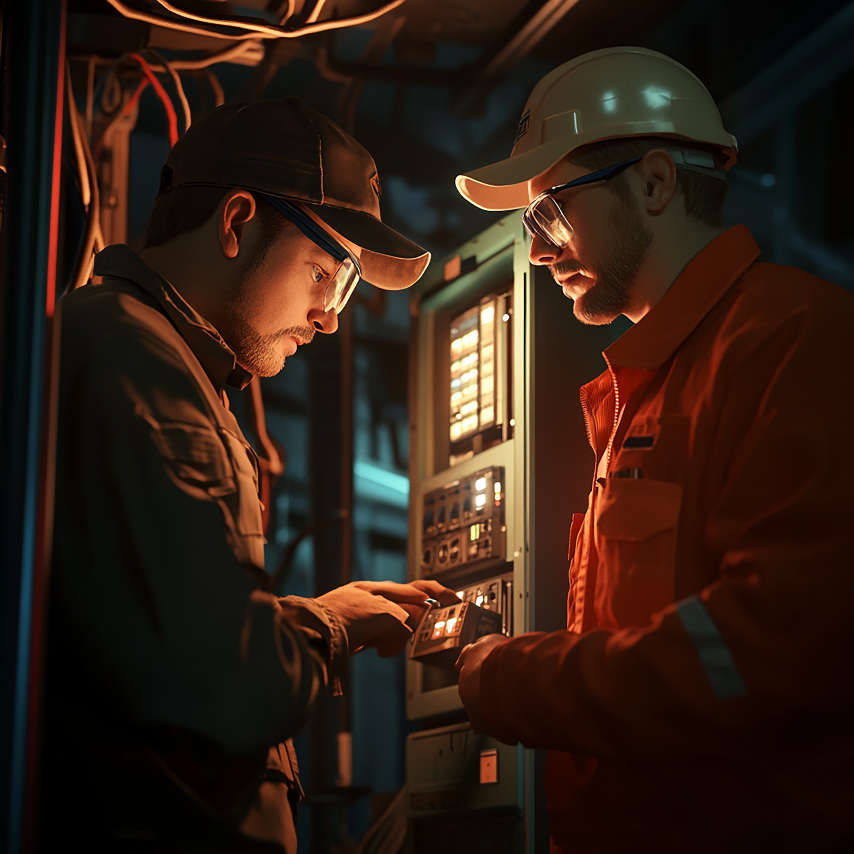 Local electrician adhering safety codes and regulations