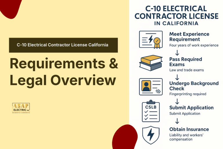 C-10 Electrical Contractor License California – Requirements and Legal Overview